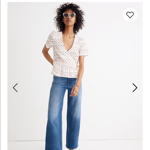 Madewell Tops - Madewell Ruffle Hem Wraptop